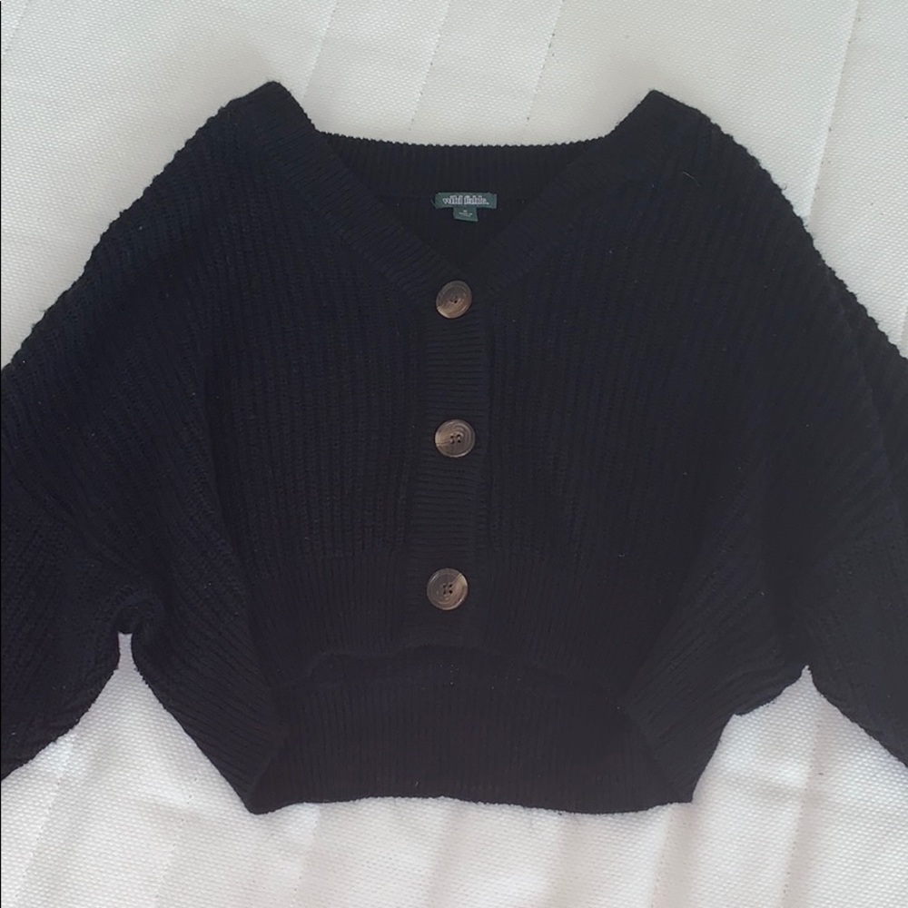 Women’s Target Black Button-Down Sweater